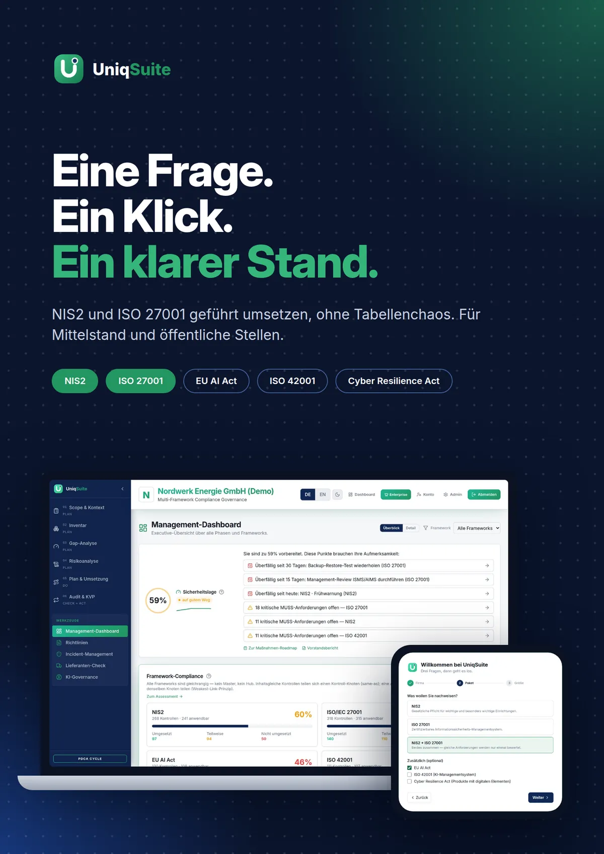 UniqSuite auf vier Seiten – Seite 1 von 4