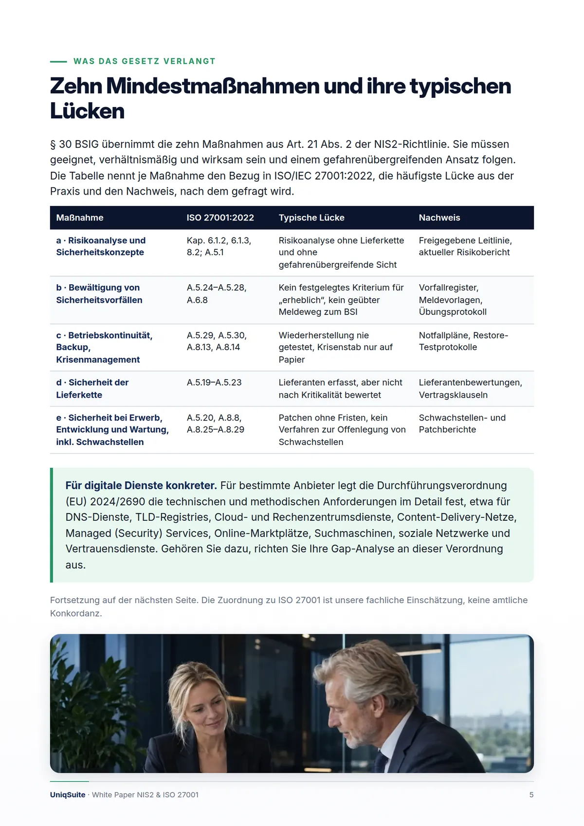 NIS2 und ISO 27001 pragmatisch umsetzen – Seite 5 von 14