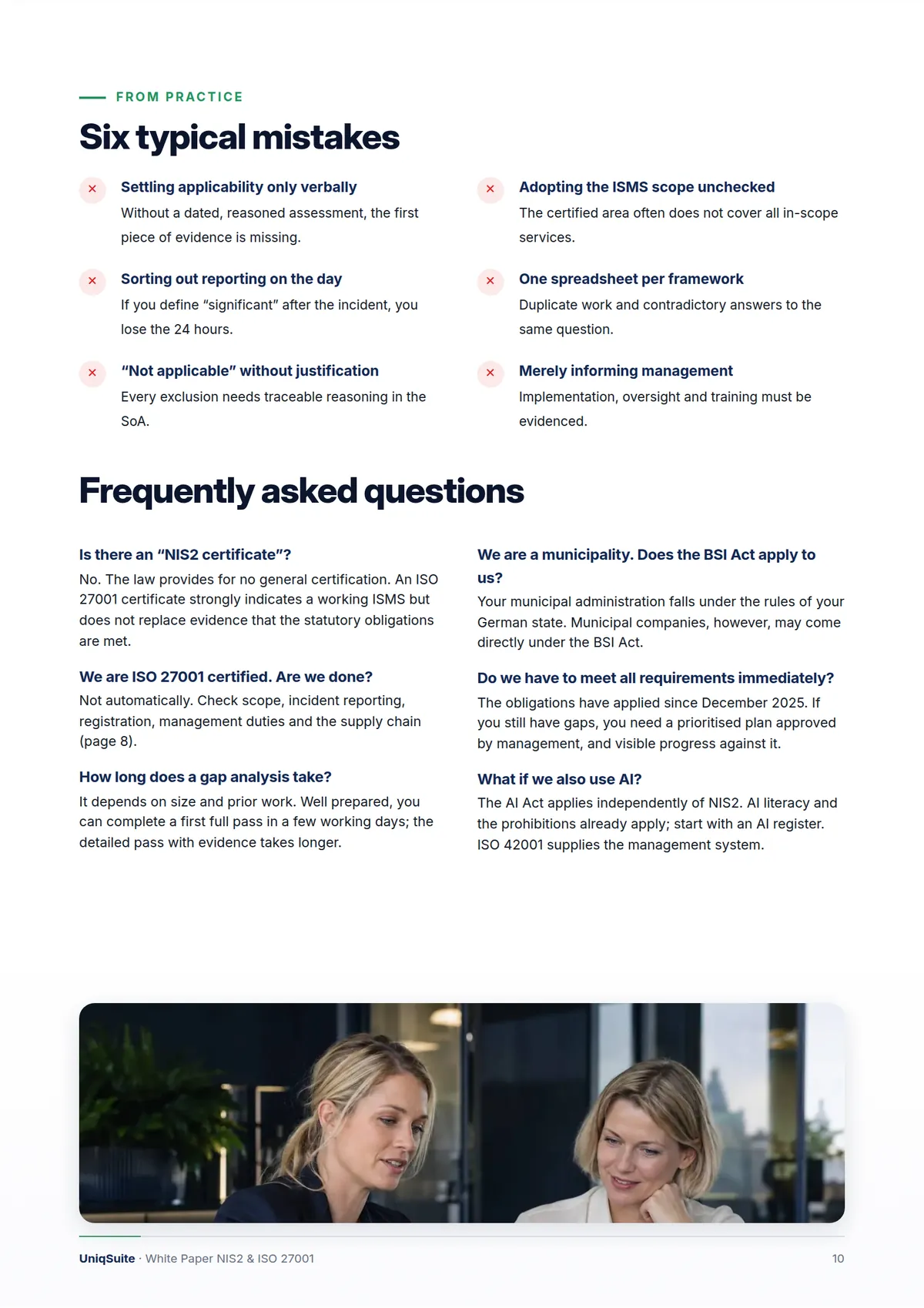 Implementing NIS2 and ISO 27001 pragmatically – Page 10 of 14