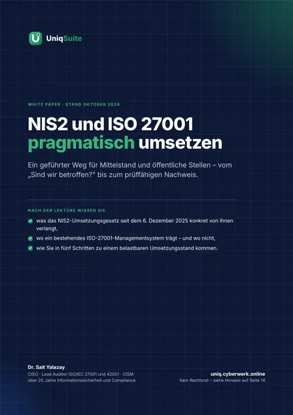 NIS2 und ISO 27001 pragmatisch umsetzen